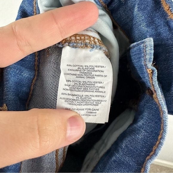 Madewell Medium Wash Button Front Fly Cali Demi Boot Distressed Jeans Size 25 - Picture 8 of 10